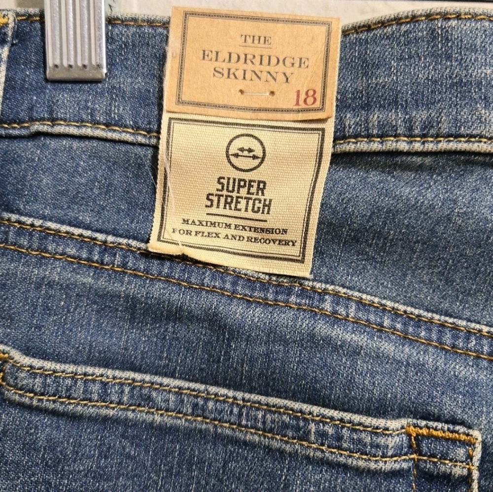 Polo Ralph Lauren Boys Eldridge Skinny Stretch Denim Blue Jeans Size 18 - Picture 2 of 5